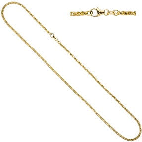 1,9mm Zopfkette Kette Collier Halskette 585 Gelbgold Weißgold Gold 45cm Damen 1,9mm Zopfkette Kette Collier Halskette 585 Gelbgold Weißgold Gold 45cm Damen