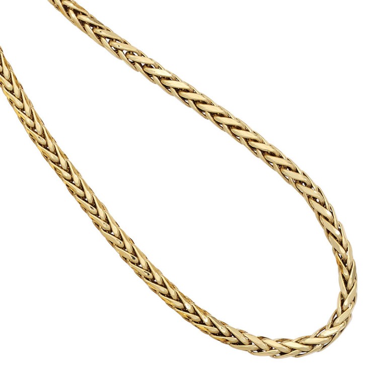2,6mm Zopfkette aus 585 Gelbgold 45cm
