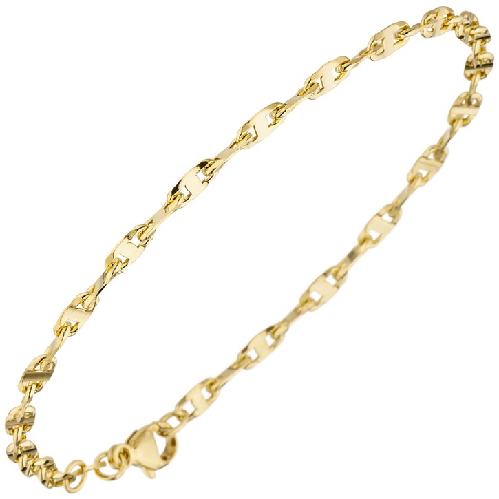 2,9mm Armband aus 585 Gelbgold 19cm