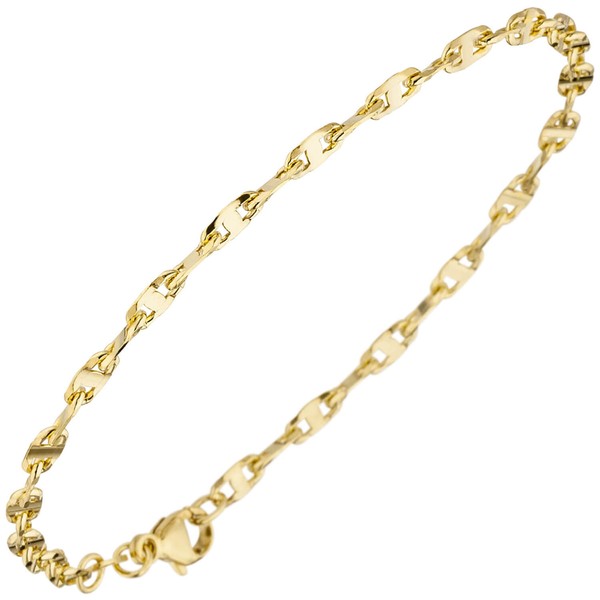 2,9mm Armband aus 585 Gelbgold 19cm