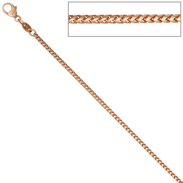 1,5mm Bingokette aus 585 Rotgold 45cm