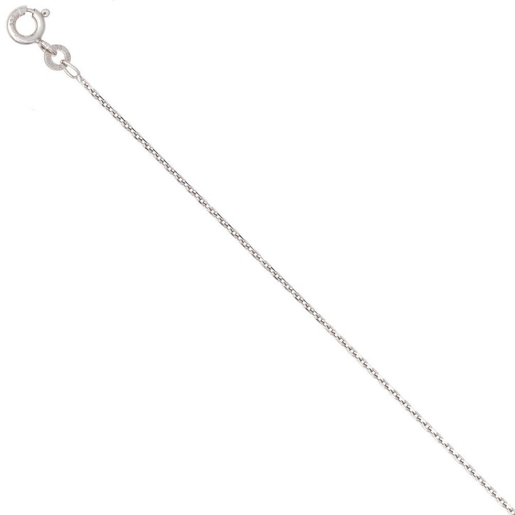 1,3mm Ankerkette aus 333 Weißgold 50cm