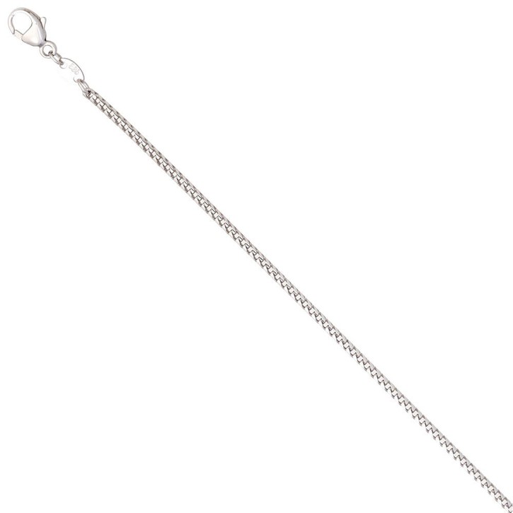 1,5mm Bingokette aus 585 Weißgold 45cm