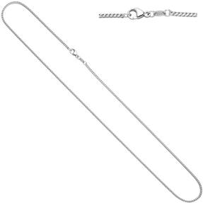 1,5mm Bingokette Kette Halskette Collier aus 585 Gold Weißgold 45cm Goldkette