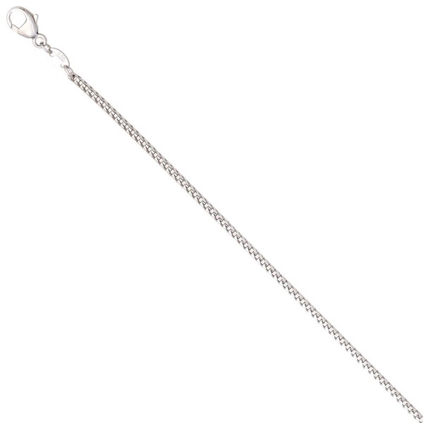 1,5mm Bingokette aus 585 Weißgold 45cm