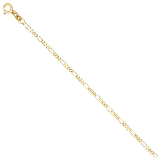 2,3mm Figarokette aus 333 Gelbgold 45cm