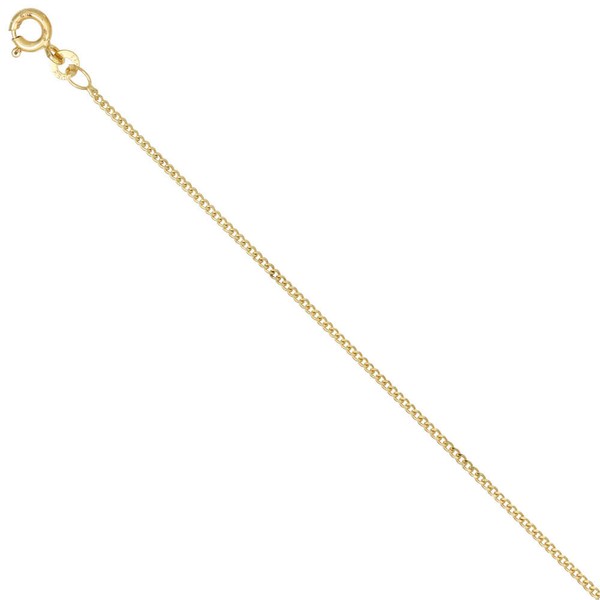 1,3mm Panzerkette aus 333 Gelbgold 50cm