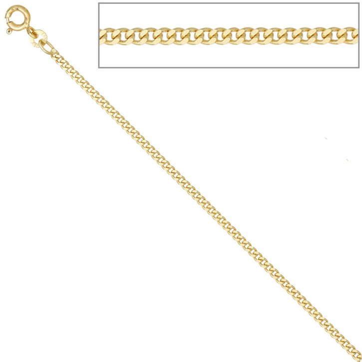 2,1mm Panzerkette aus 333 Gelbgold 42cm