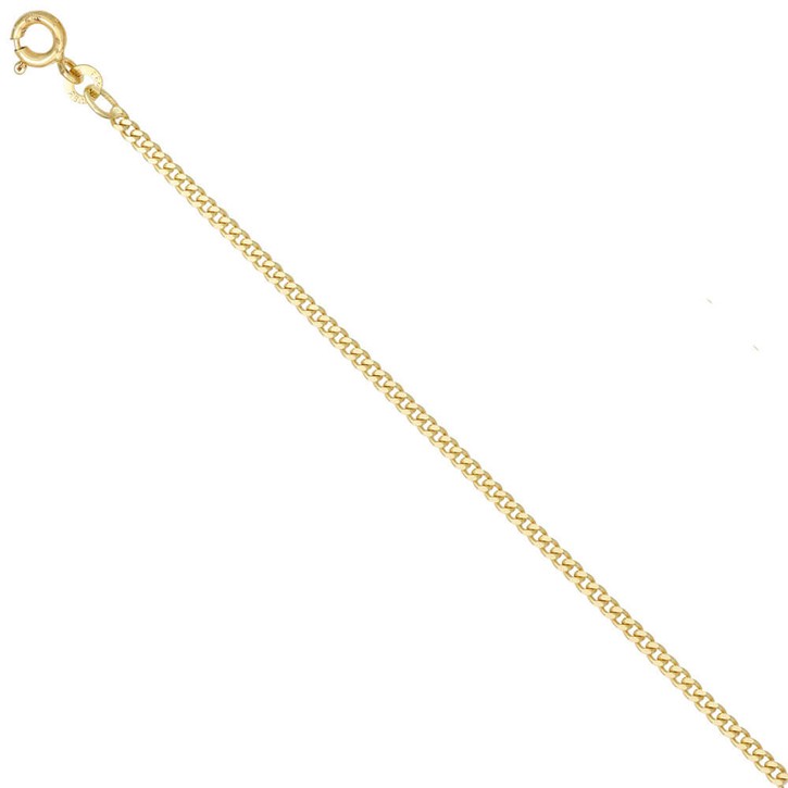 2,1mm Panzerkette aus 333 Gelbgold 45cm
