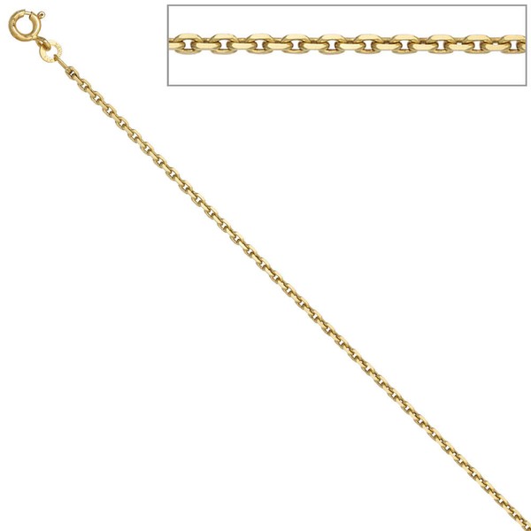 1,9mm Ankerkette aus 333 Gelbgold 50cm