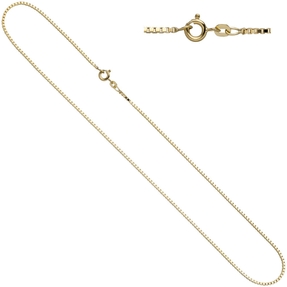 1,0mm Venezianerkette Collier 333 Gelbgold Gold Kette Halskette 38cm Goldkette