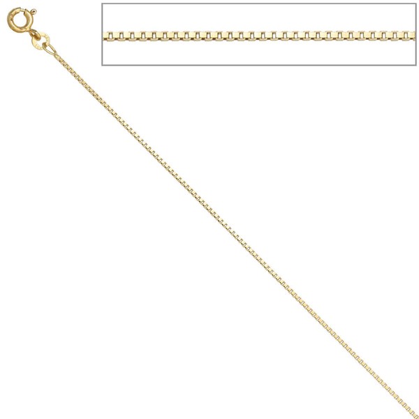 1,0mm Venezianerkette aus 333 Gelbgold 38cm