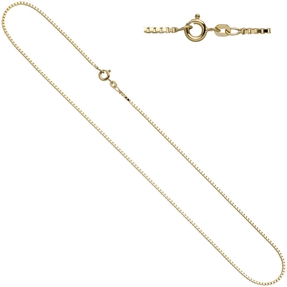 1,0mm Venezianerkette Collier 333 Gelbgold Gold Kette Halskette 40cm Goldkette