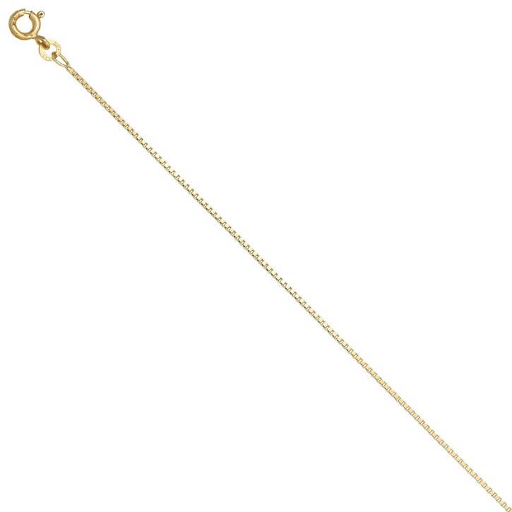 1,0mm Venezianerkette aus 585 Gelbgold 40cm