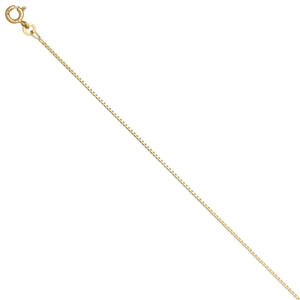 1,0mm Venezianerkette aus 585 Gelbgold 40cm
