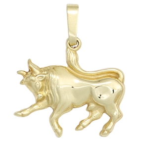 Sternzeichen Anhänger Stier 333 Gold Gelbgold Einhänger Halsschmuck Damen