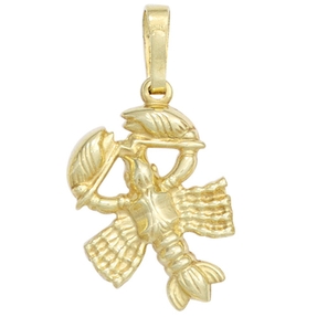 Sternzeichen Anhänger Krebs 333 Gold Gelbgold Einhänger Halsschmuck Damen