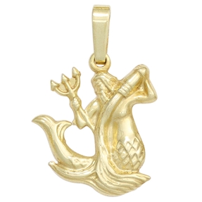 Sternzeichen Anhänger Wassermann 333 Gold Gelbgold Einhänger Halsschmuck Damen