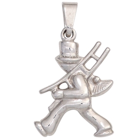 Anhänger Schornsteinfeger mit Leiter 925 Silber Silberanhänger Kinder Anhänger Schornsteinfeger mit Leiter 925 Silber Silberanhänger Kinder