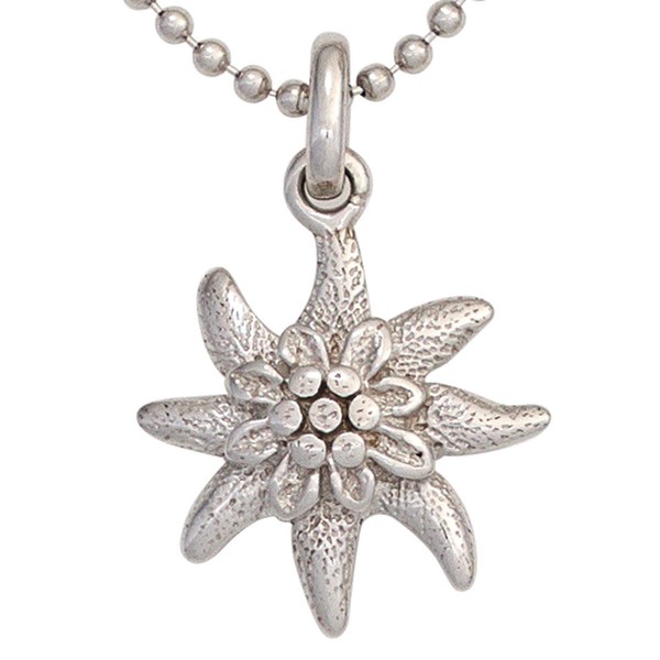 Anhänger Blume Edelweiß aus 925 Silber