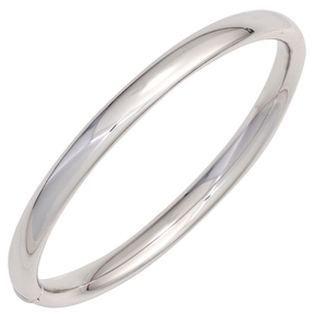 Armband Armreif aus 925 Silber glänzend oval schlicht Kastenschloss ca. 19,5 cm