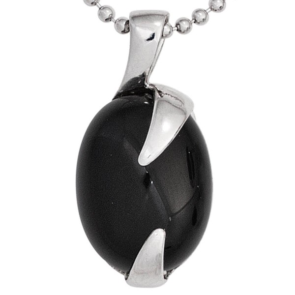 Anhänger aus 925 Silber mit Onyx oval