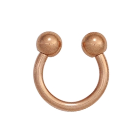 Piercing 8,5mm aus Edelstahl rotvergoldet Edelstahlpiercing Damen