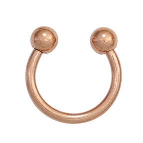 Piercing 10,3mm aus Edelstahl rotvergoldet Edelstahlpiercing Damen