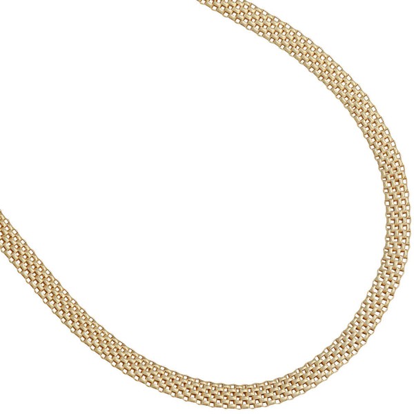 8mm Kette aus 925 Silber vergoldet 45cm