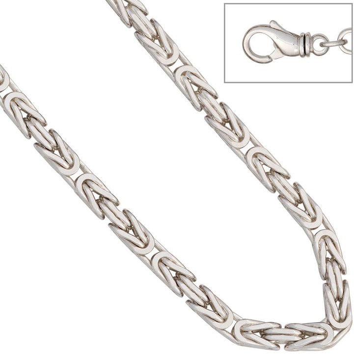 5,9mm Königsarmband 925 Silber 23cm