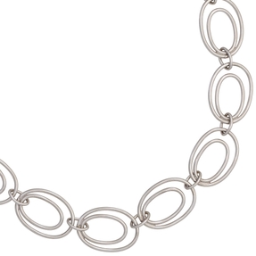 17,1mm Halskette Collier ovale Glieder 925 Silber glänzend Damen 64cm 17,1mm Halskette Collier ovale Glieder 925 Silber glänzend Damen 64cm
