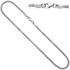 3,6mm Himbeer-Kette Halskette Collier 925 Silber glänzend Silberkette 42cm
