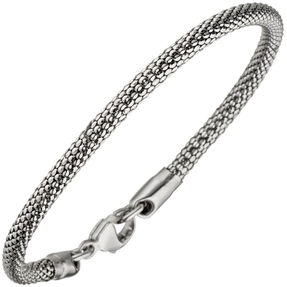 3,6mm Himbeer-Armband Armkette Armschmuck 925 Silber glänzend Unisex 19cm