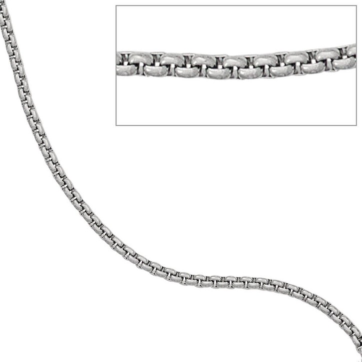 1,8mm Venezianerkette rund Edelstahl 80cm