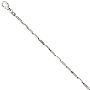 1,4mm Gliederkette Collier Kette Halskette 925 Silber Karabiner 50cm Damen