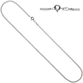 2mm Panzerkette Collier Halskette 925 Silber glänzend Damen 50cm Silberkette