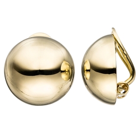 Ohrclips 14mm 333 Gold Gelbgold Ohrringe Clips Goldclips glänzend Damen