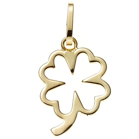 Anhänger Goldanhänger Kleeblatt durchbrochen 333 Gold Gelbgold Damen Anhänger Goldanhänger Kleeblatt durchbrochen 333 Gold Gelbgold Damen