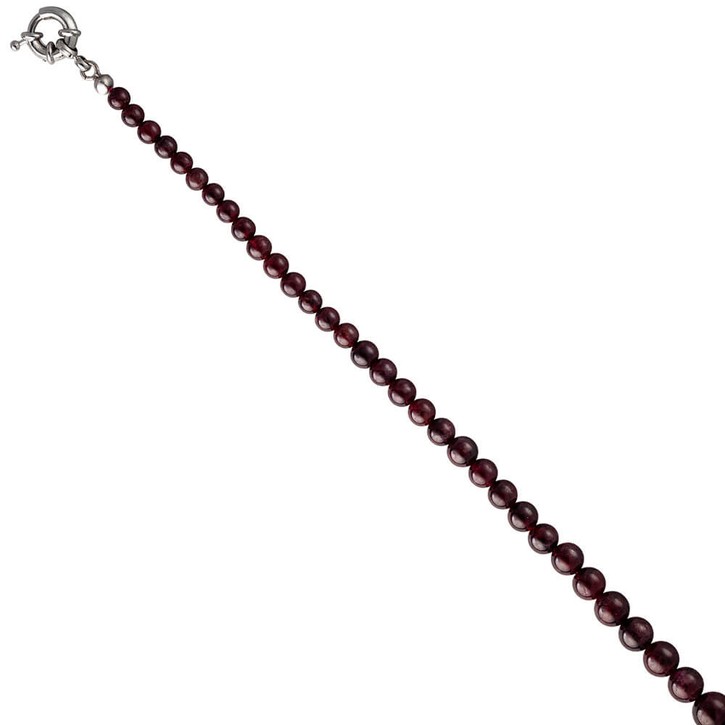 Collier im Verlauf Edelsteinkette aus Granat 45cm