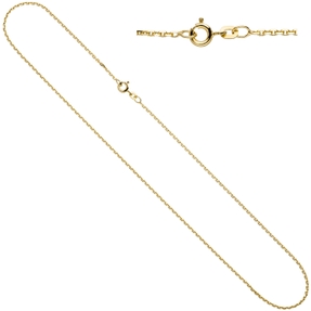 1,2mm Ankerkette Kette Halskette Collier aus 333 Gold Gelbgold 45cm
