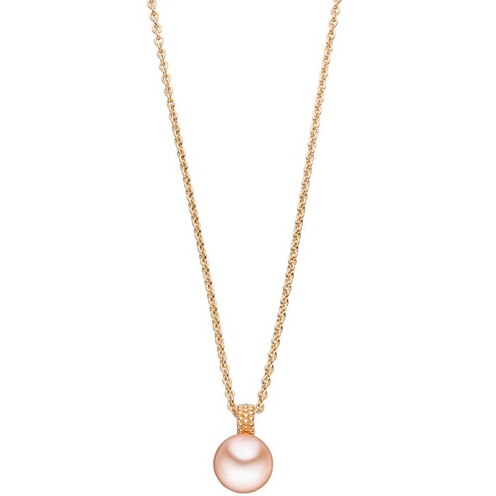 Anhänger Süßwasser-Zuchtperle rosa 585 Rotgold