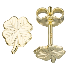 Ohrstecker Kleeblatt 333 Gelbgold Kinder Ohrringe Ohrschmuck Goldohrringe