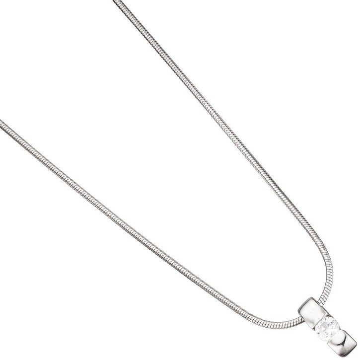 Einhänger zum Öffnen mit Zirkonia 925 Silber