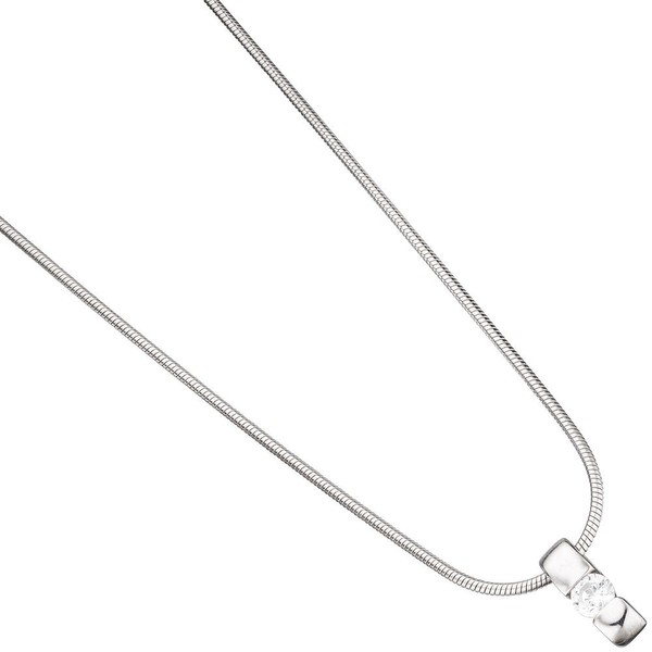 Einhänger zum Öffnen mit Zirkonia 925 Silber
