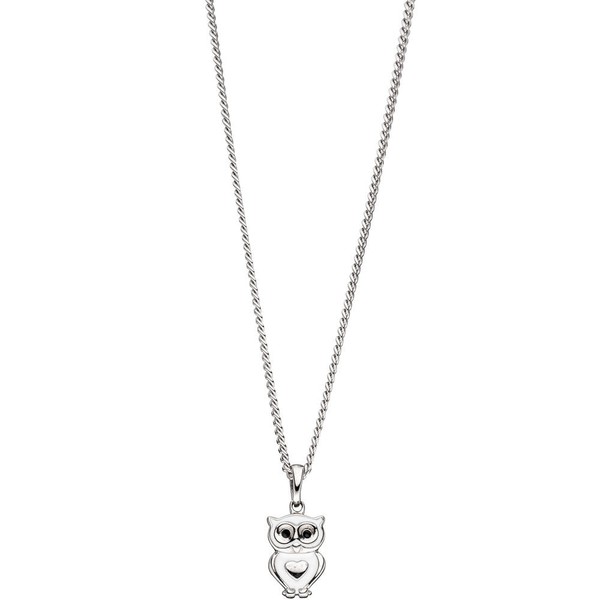 Anhänger Eule aus 925 Silber lackiert