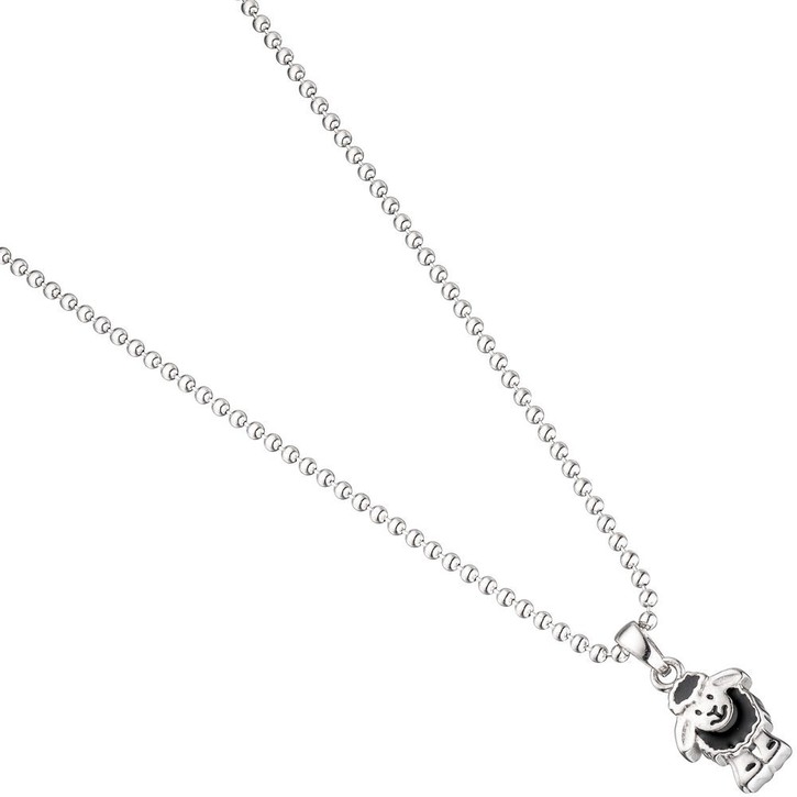 Anhänger Schäfchen aus 925 Silber mit Lackeinlage