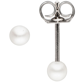 Paar Ohrstecker Ohrschmuck mit kleinen Süßwasser-Zuchtperlen 3-3,5mm 925 Silber Paar Ohrstecker Ohrschmuck mit kleinen Süßwasser-Zuchtperlen 3-3,5mm 925 Silber
