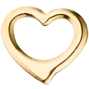 Kleiner Anhänger Herz Herzchen aus 585 Gold Gelbgold Schwingherz Kinder