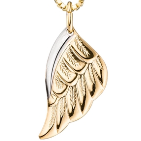 Anhänger Flügel Engelsflügel aus 333 Gold Gelbgold rhodiniert Halsschmuck Damen Anhänger Flügel Engelsflügel aus 333 Gold Gelbgold rhodiniert Halsschmuck Damen