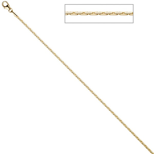 1,7mm Kobrakette aus 333 Gelbgold 50cm